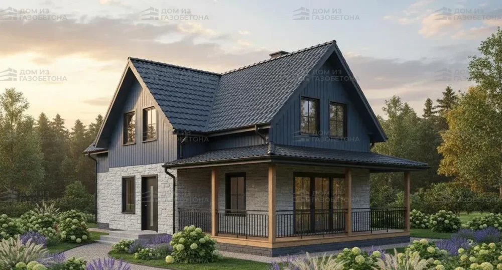 Проект Двухэтажный дом 7 на 13, 127 м2