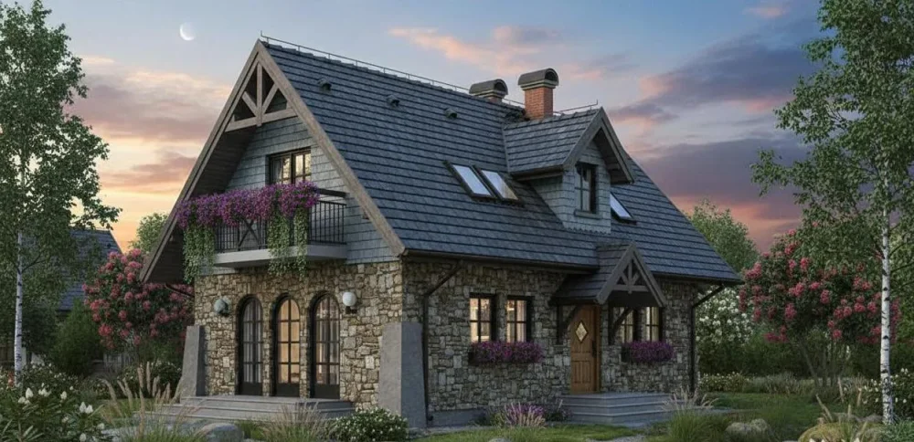 Проект Двухэтажный дом 7 на 11, 85 м2