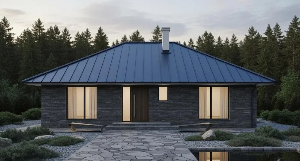 Проект Одноэтажный дом 12 на 13, 87 м2