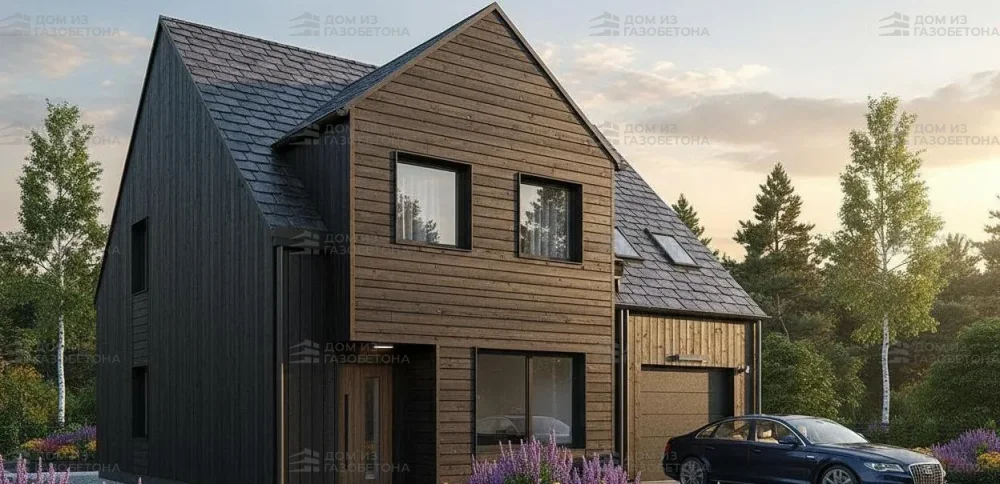 Проект Двухэтажный дом 14 на 14, 296 м2