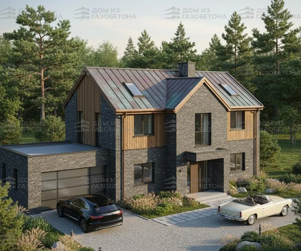 Проект Двухэтажный дом 12 на 10, 164 м2