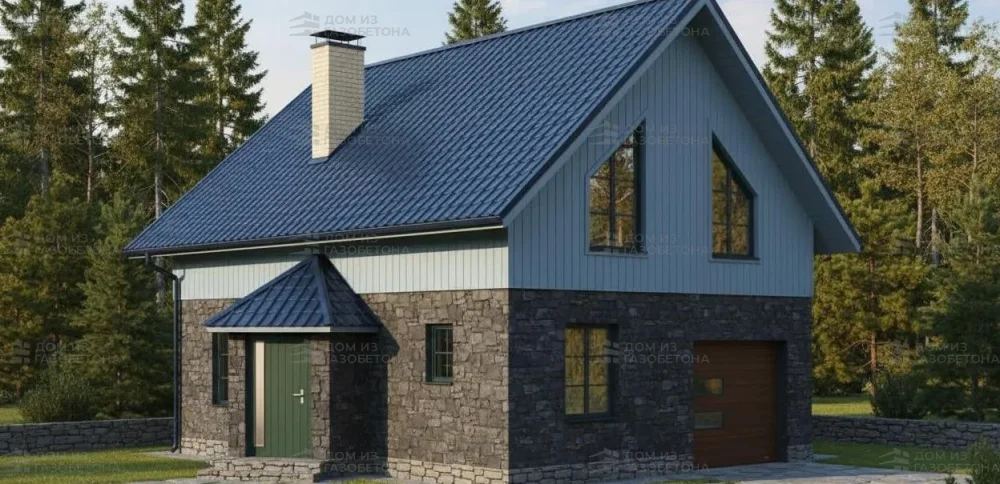 Проект Двухэтажный дом 14 на 9, 115 м2