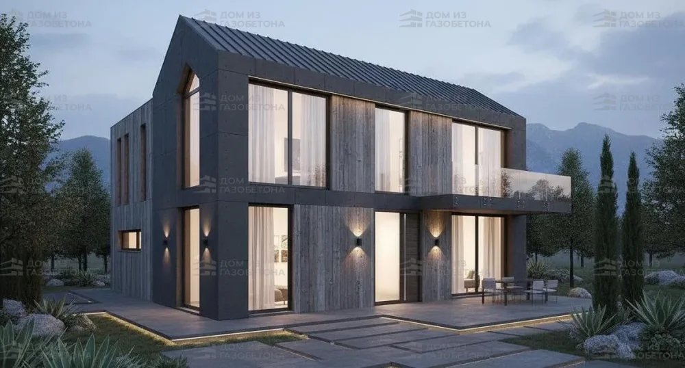 Проект Двухэтажный дом 8 на 9, 107 м2