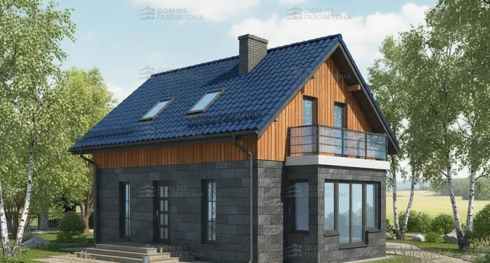 Проект Двухэтажный дом 7 на 12, 143 м2