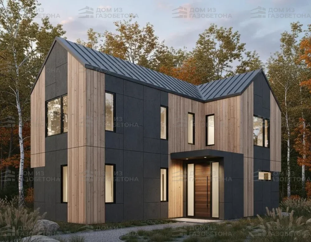 Проект Двухэтажный дом 14 на 9, 133 м2