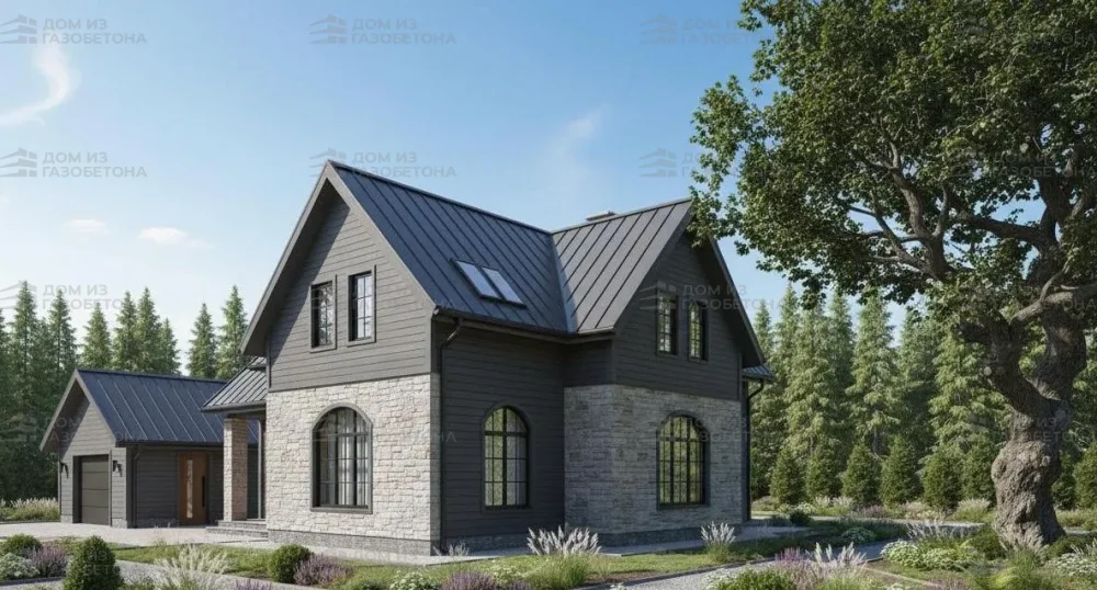 Проект Двухэтажный дом 13 на 10, 139 м2